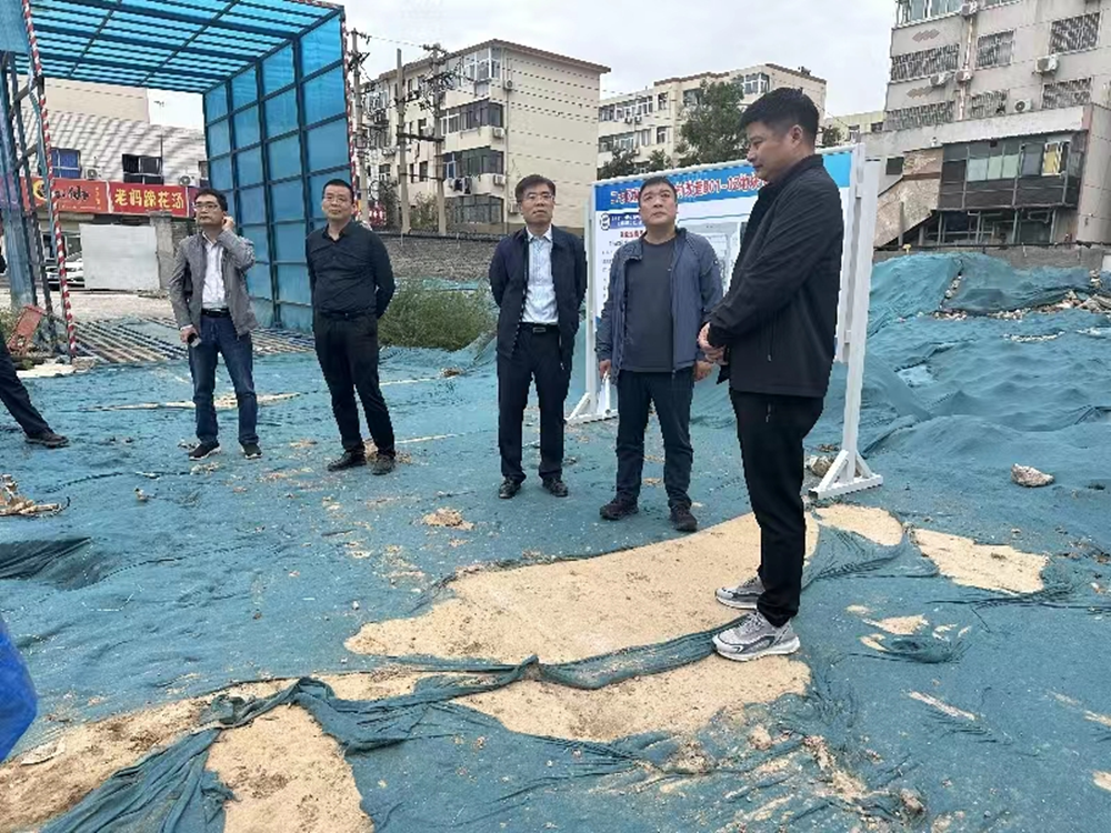 鄭州市建設(shè)投資集團有限公司負責人汪洋到孫八砦城中村改造項目調(diào)研項目建設(shè)工作